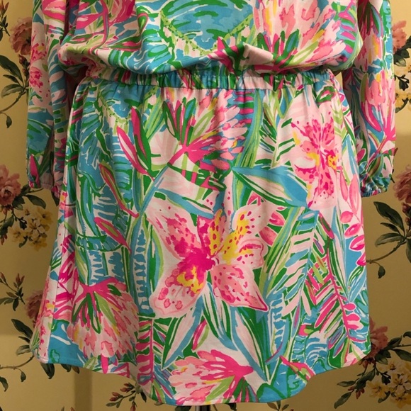 🍃🌸 Lilly Pulitzer Romper Sz X-Large 🌸🍃